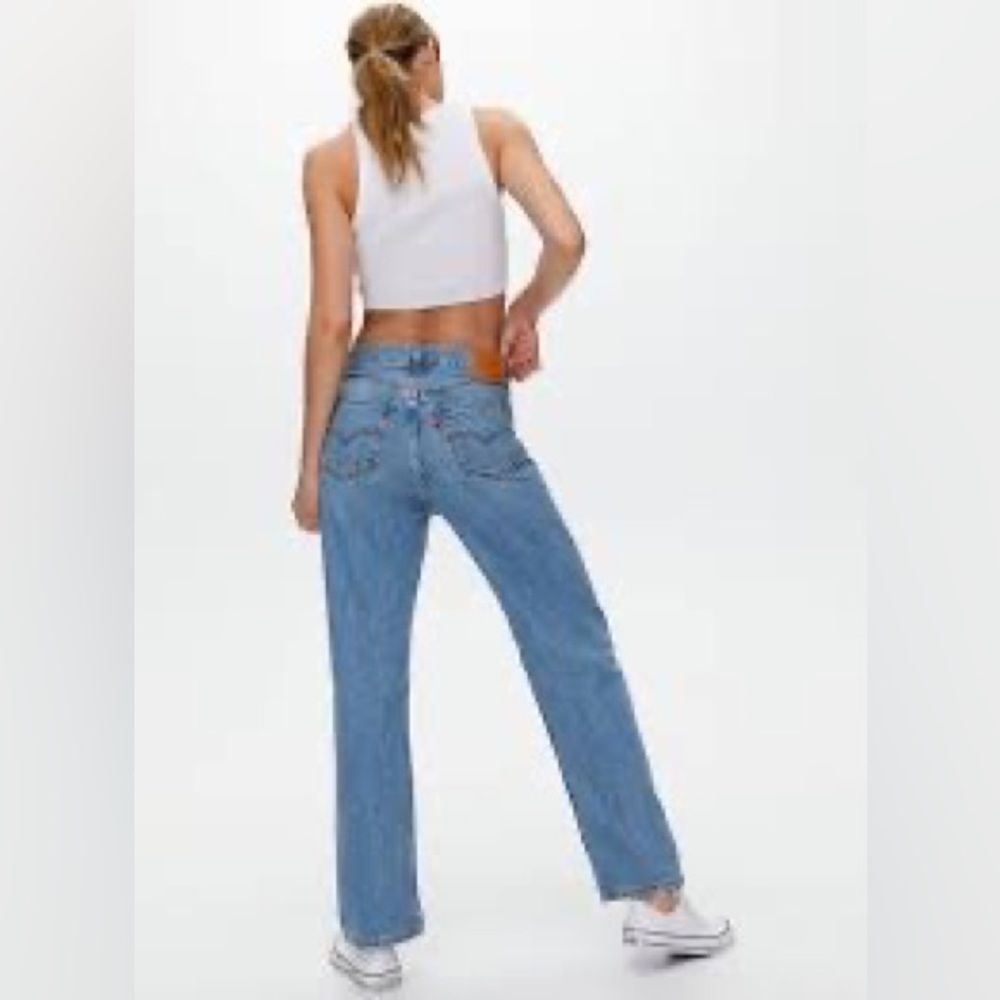 Levi's Loose Straight High Rise Denim Jeans Size 28 - Picture 1 of 12
